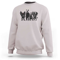 Funny Easter Cryptid Squad Sweatshirt Bigfoot Mothman Jersey Devil Chupacabra Gift