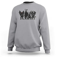 Funny Easter Cryptid Squad Sweatshirt Bigfoot Mothman Jersey Devil Chupacabra Gift