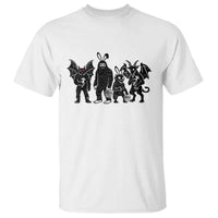 Funny Easter Cryptid Squad T Shirt Bigfoot Mothman Jersey Devil Chupacabra Gift