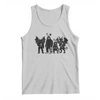 Funny Easter Cryptid Squad Tank Top Bigfoot Mothman Jersey Devil Chupacabra Gift
