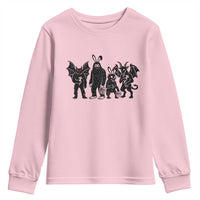 Funny Easter Cryptid Squad Youth Sweatshirt Bigfoot Mothman Jersey Devil Chupacabra Gift
