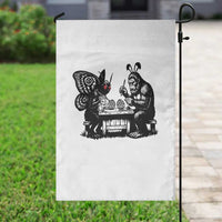 Funny Bigfoot And Mothman Egg Painting Garden Flag Cryptid Easter Gift