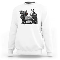 Funny Bigfoot And Mothman Egg Painting Sweatshirt Cryptid Easter Gift