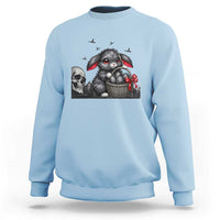 Gothic Easter Bunny Sweatshirt Dark Aesthetic Rabbit Gift
