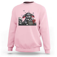 Gothic Easter Bunny Sweatshirt Dark Aesthetic Rabbit Gift