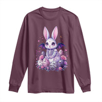 Cute Spooky Easter Bunny Long Sleeve Shirt Pastel Goth Rabbit Gift