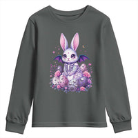 Cute Spooky Easter Bunny Youth Sweatshirt Pastel Goth Rabbit Gift