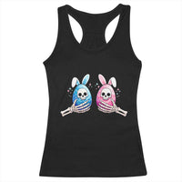 Gothic Easter Gift Racerback Tank Top Skeleton Hands Holding Easter Eggs