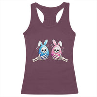 Gothic Easter Gift Racerback Tank Top Skeleton Hands Holding Easter Eggs