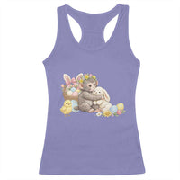 Cute Punch Baby Monkey Easter Racerback Tank Top Funny Animal Gift