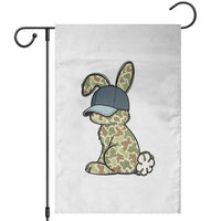 Camouflage Bunny Garden Flag Funny Hunter Easter Gift