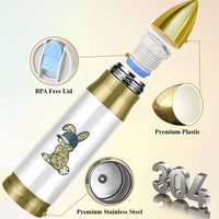 Camouflage Bunny Bullet Tumbler Funny Hunter Easter Gift