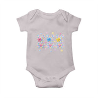 Faux Yarn Easter Bunny Effect Printed Baby Onesie Coquette Aesthetic Gift