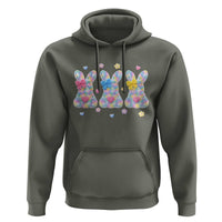 Faux Yarn Easter Bunny Effect Printed Hoodie Coquette Aesthetic Gift