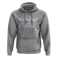 Faux Yarn Easter Bunny Effect Printed Hoodie Coquette Aesthetic Gift