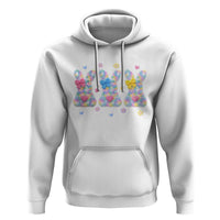 Faux Yarn Easter Bunny Effect Printed Hoodie Coquette Aesthetic Gift