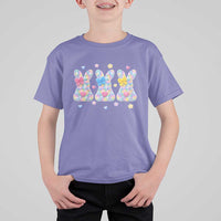 Faux Yarn Easter Bunny Effect Printed T Shirt For Kid Coquette Aesthetic Gift
