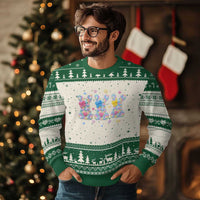 Faux Yarn Easter Bunny Effect Printed Ugly Christmas Sweater Coquette Aesthetic Gift