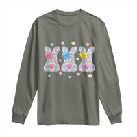 Faux Yarn Easter Bunny Effect Printed Long Sleeve Shirt Coquette Aesthetic Gift