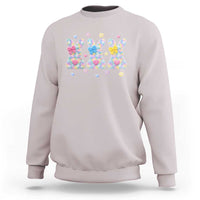 Faux Yarn Easter Bunny Effect Printed Sweatshirt Coquette Aesthetic Gift