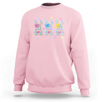 Faux Yarn Easter Bunny Effect Printed Sweatshirt Coquette Aesthetic Gift