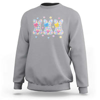 Faux Yarn Easter Bunny Effect Printed Sweatshirt Coquette Aesthetic Gift