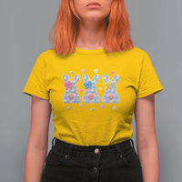 Faux Yarn Easter Bunny Effect Printed T Shirt For Women Coquette Aesthetic Gift