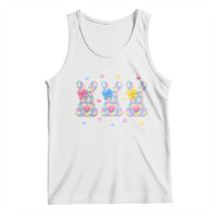 Faux Yarn Easter Bunny Effect Printed Tank Top Coquette Aesthetic Gift
