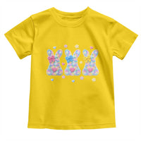Faux Yarn Easter Bunny Effect Printed Toddler T Shirt Coquette Aesthetic Gift
