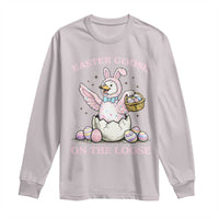 Easter Goose On The Loose Long Sleeve Shirt Funny Easter Egg Hunt Gift