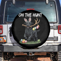 Funny Easter Hunting Dog Spare Tire Cover Labrador Bunny Ears On The Hunt