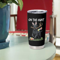 Funny Easter Hunting Dog Tumbler Cup Labrador Bunny Ears On The Hunt