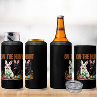 Funny Easter Labrador Bunny Ears 4 in 1 Can Cooler Tumbler On The Hunt