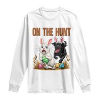 Funny Easter Labrador Bunny Ears Long Sleeve Shirt On The Hunt