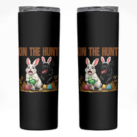 Funny Easter Labrador Bunny Ears Skinny Tumbler On The Hunt
