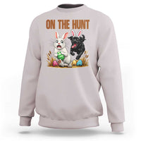 Funny Easter Labrador Bunny Ears Sweatshirt On The Hunt