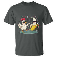 Funny Banana Chicken Dance T Shirt Chaos Dance Meme Graphic