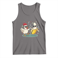 Funny Banana Chicken Dance Tank Top Chaos Dance Meme Graphic