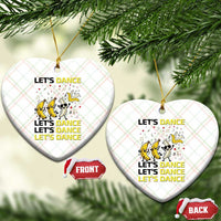 Funny Dancing Banana Ceramic Ornament Lets Dance Silly Meme Graphic
