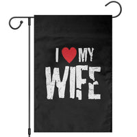 Funny Husband Gift Garden Flag I Love My Wife