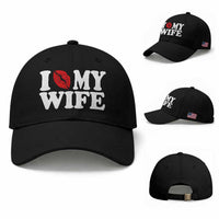 Funny Marriage Gift Baseball Cap I Love My Wife