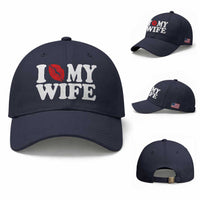 Funny Marriage Gift Baseball Cap I Love My Wife