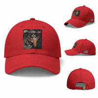 Funny Pitbull Drinking Coffee Baseball Cap Dog Meme Caffeine Graphic