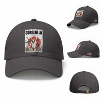 Corgizilla Giant Baseball Cap Funny Corgi Monster Roaring Tokyo Japan