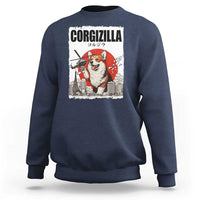 Corgizilla Giant Sweatshirt Funny Corgi Monster Roaring Tokyo Japan