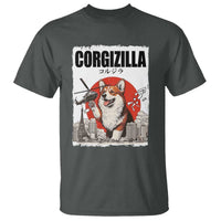 Corgizilla Giant T Shirt Funny Corgi Monster Roaring Tokyo Japan