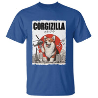 Corgizilla Giant T Shirt Funny Corgi Monster Roaring Tokyo Japan