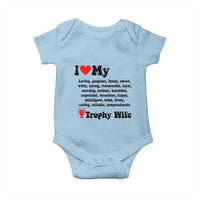 Funny Trophy Wife Quote Baby Onesie Loving Gorgeous Smart Wife Appreciation Gift