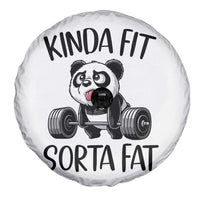 Funny Gym Panda Lover Spare Tire Cover Kinda Fit Sorta Fat