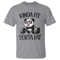 Funny Gym Panda Lover T Shirt Kinda Fit Sorta Fat